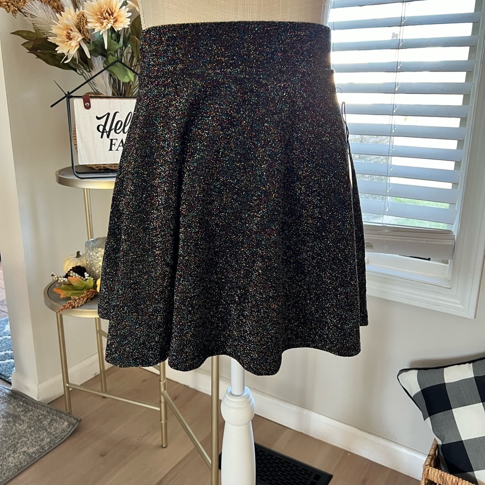Party Collection Skater Skirt Sparkle Mini Size Small Forever 21